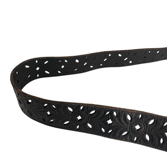 Fossil Belt Women's One Size Adjustable Silver Buckle - Picture 3 of 8